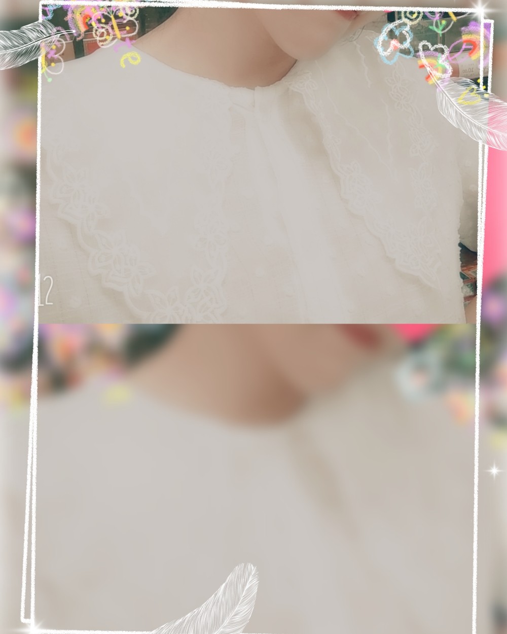 #一周穿搭挑战#👗💍👠 今日穿搭：白色雪纺上衣配小西裤