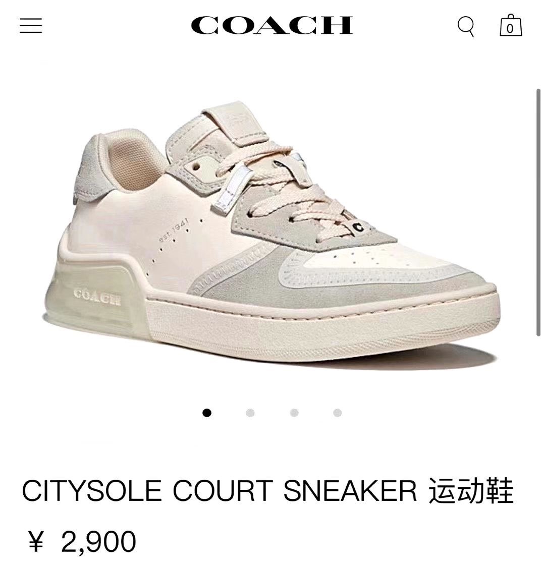 coachcitysole新款附coach蔻馳女鞋尺碼對照表