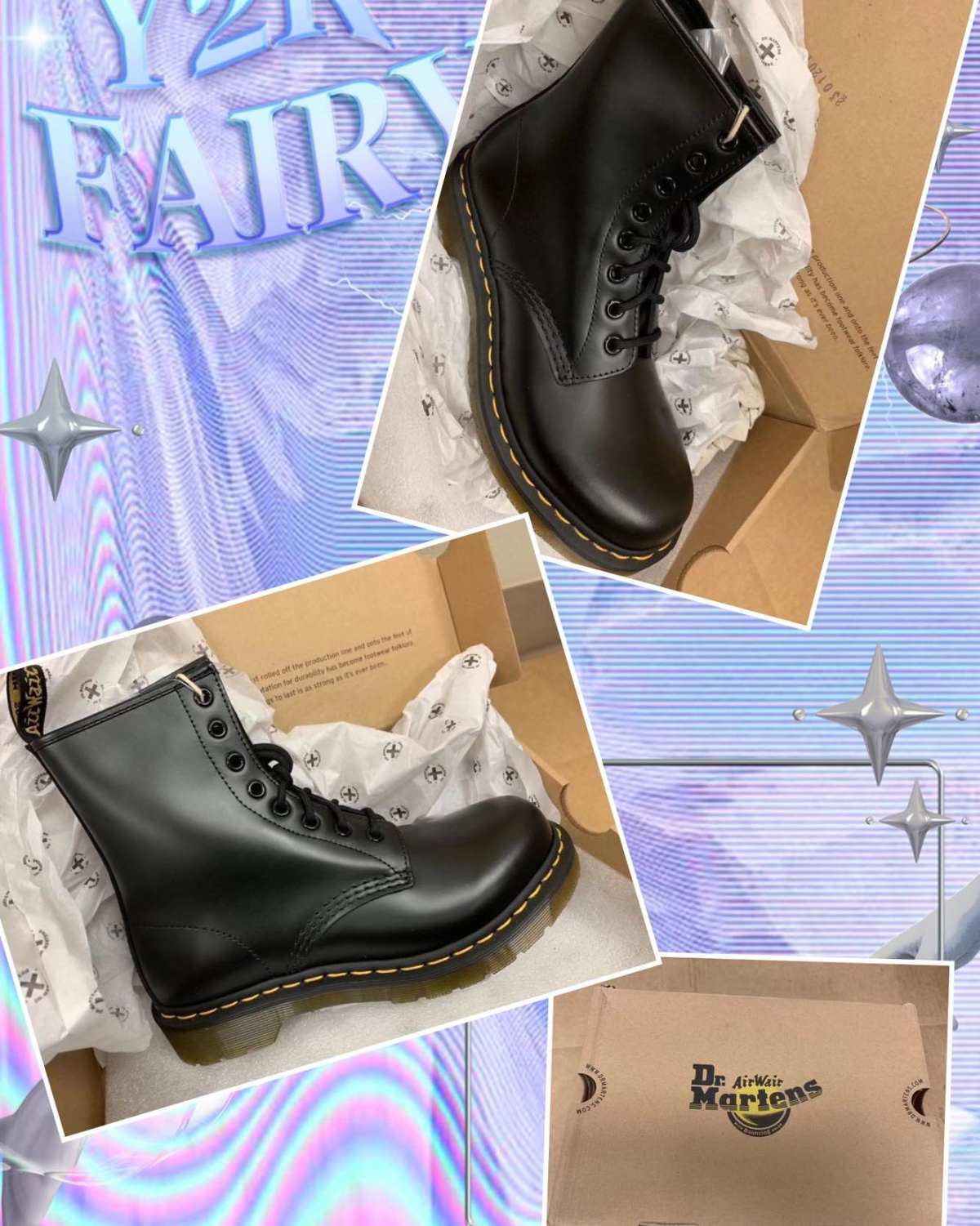 新人首晒领美金💎 马丁靴 终于收到鞋子，意外的是鞋盒没变形