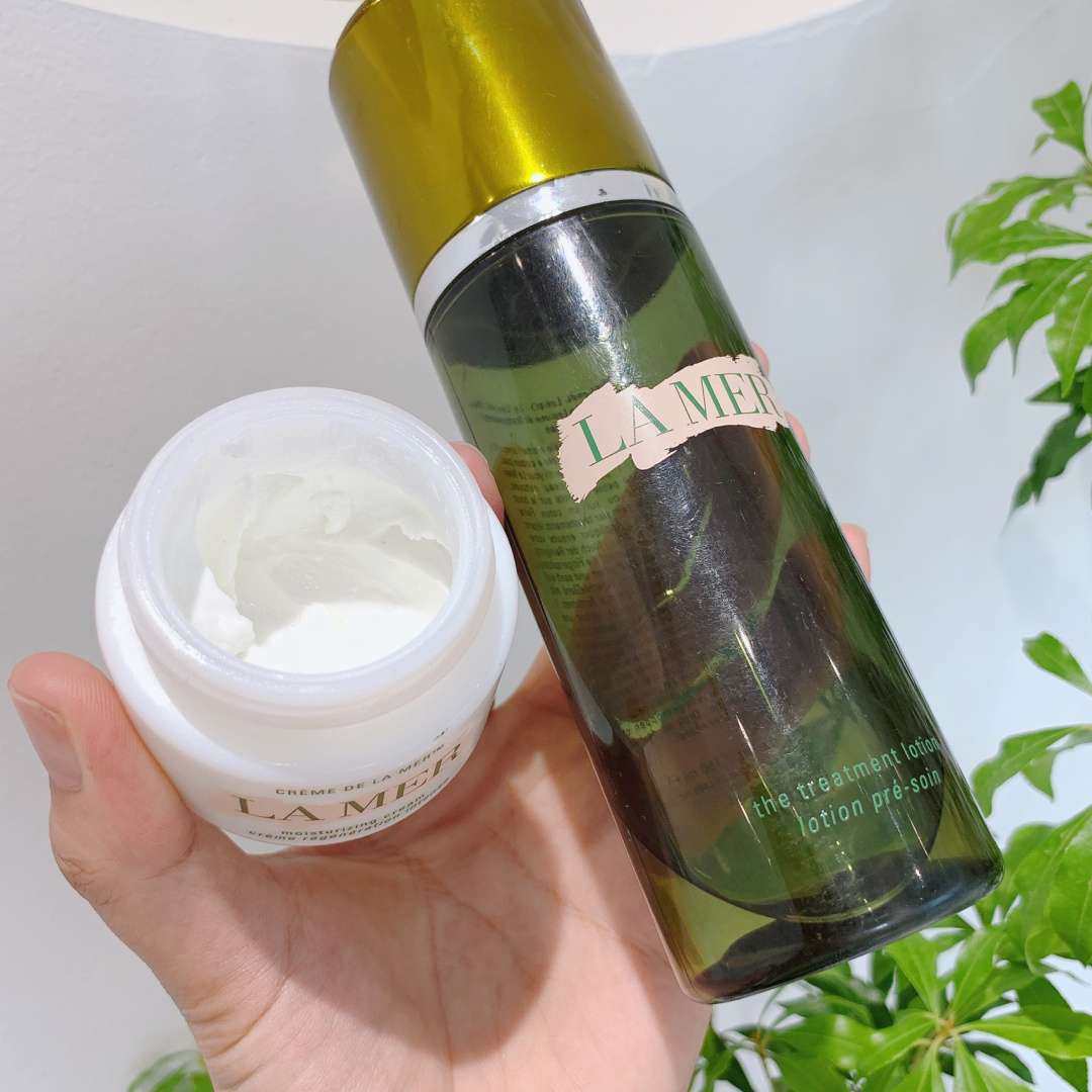 空瓶晒单~海蓝之谜经典面霜+精粹水✨  💕陪伴了我整个夏天