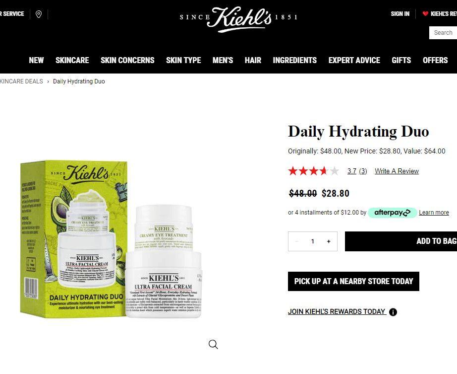 Kiehl&#039;s美国官网超值套装海淘攻略，白泥套装都