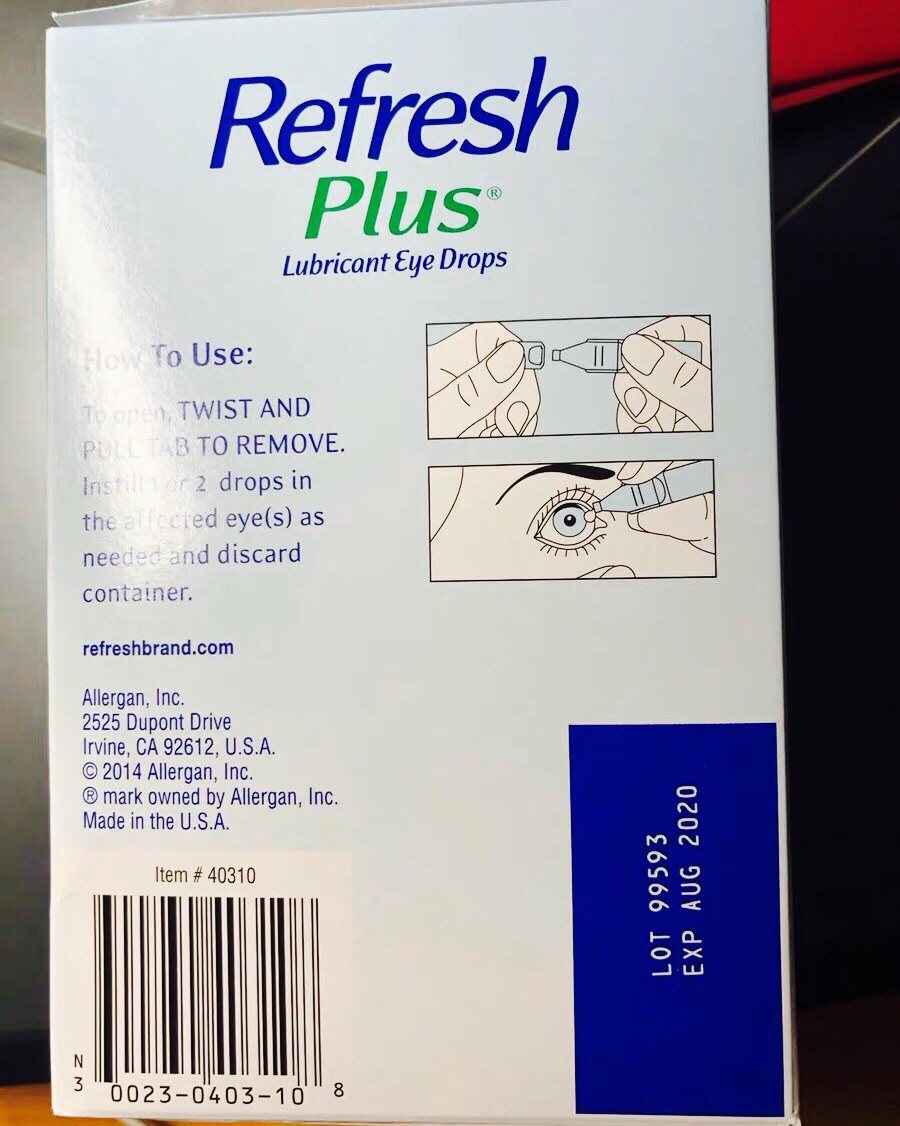 9⃣️月打卡NO.3  Refresh plus人工泪液  