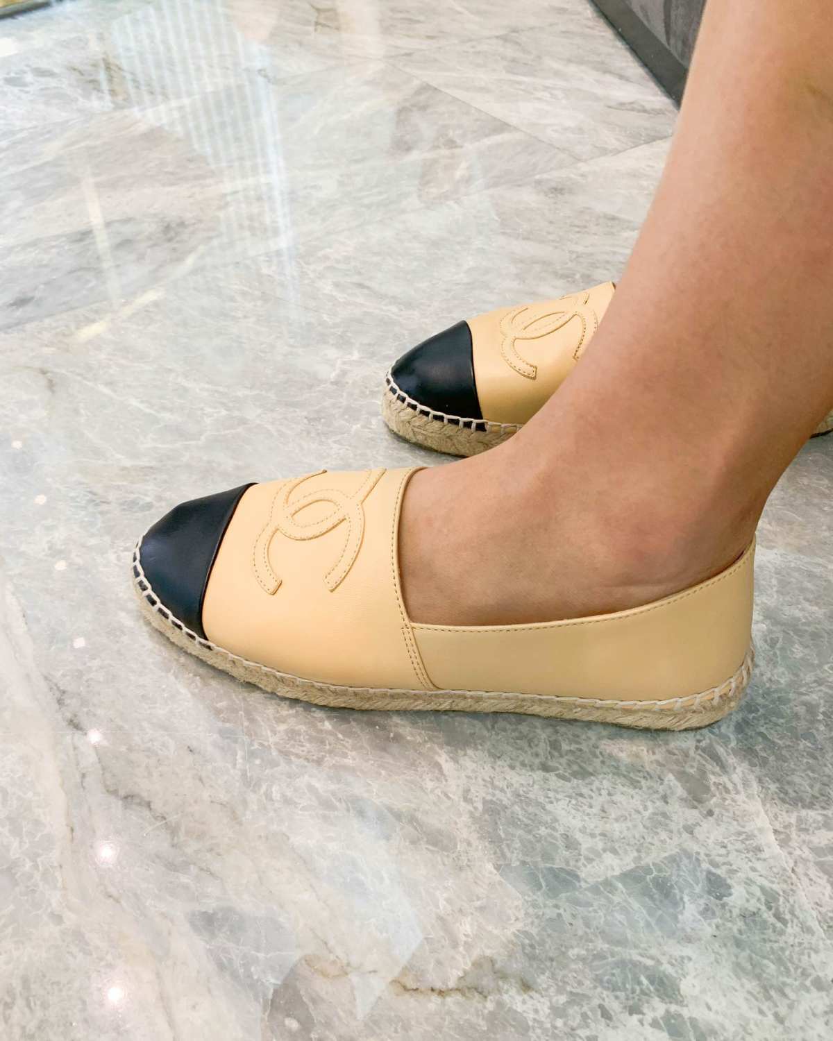 9月晒单挑战🉑 Chanel小羊皮渔夫鞋  saks 买入