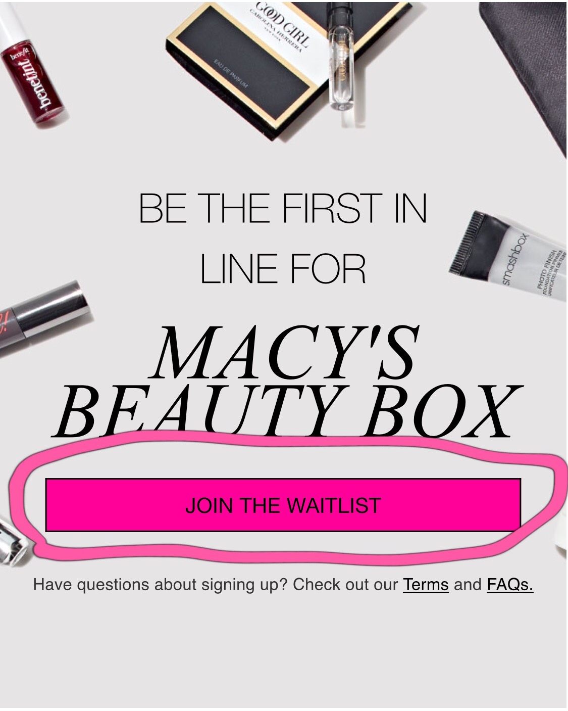 梅西百货推出超值beauty box15美金/月,预定成功后10月盒子就是祖玛珑