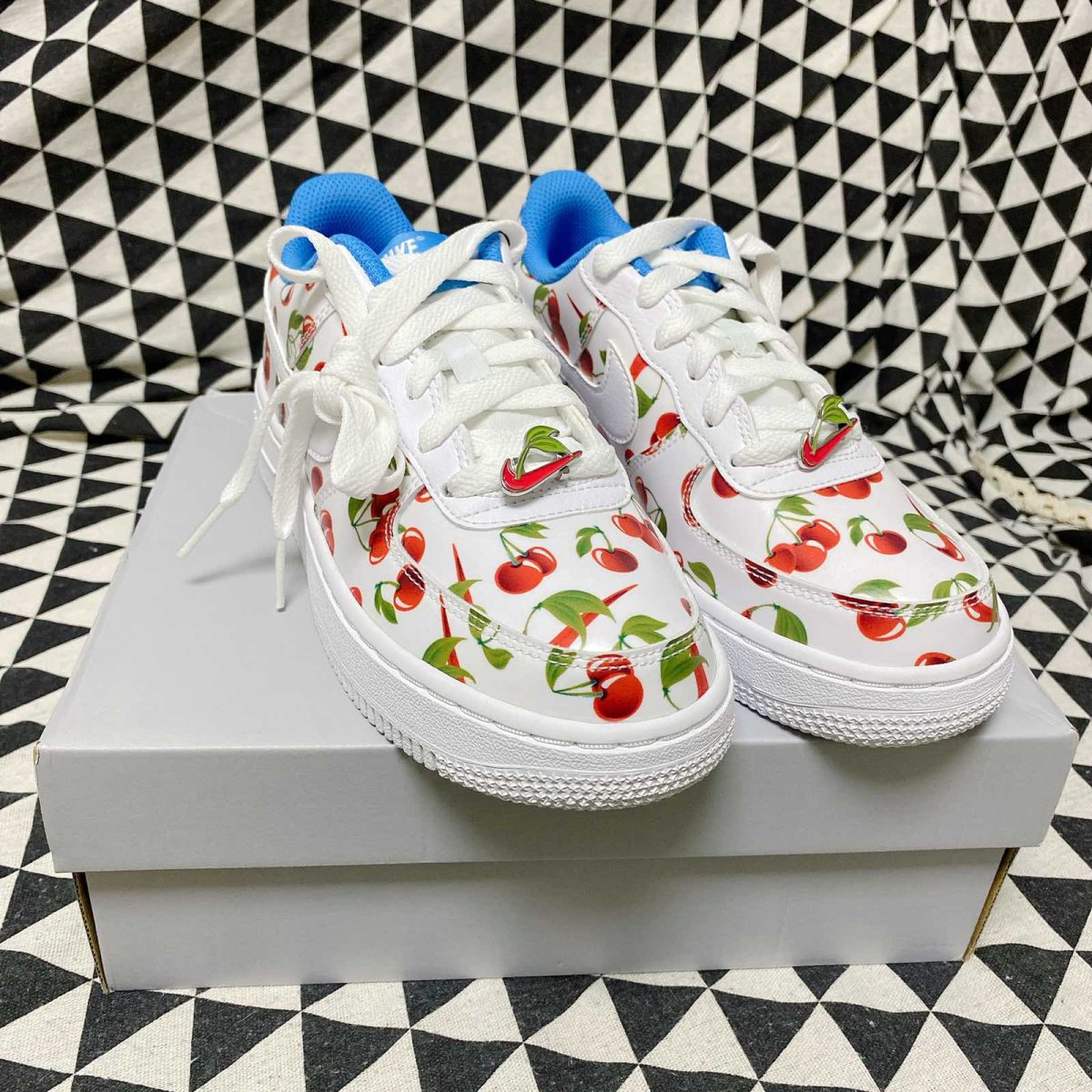 🍒nike空军一号樱桃大童鞋 nike夏日樱桃限定一共有5