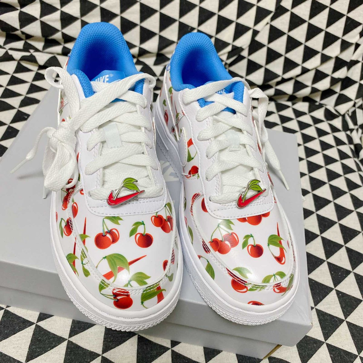 🍒nike空军一号樱桃大童鞋 nike夏日樱桃限定一共有5