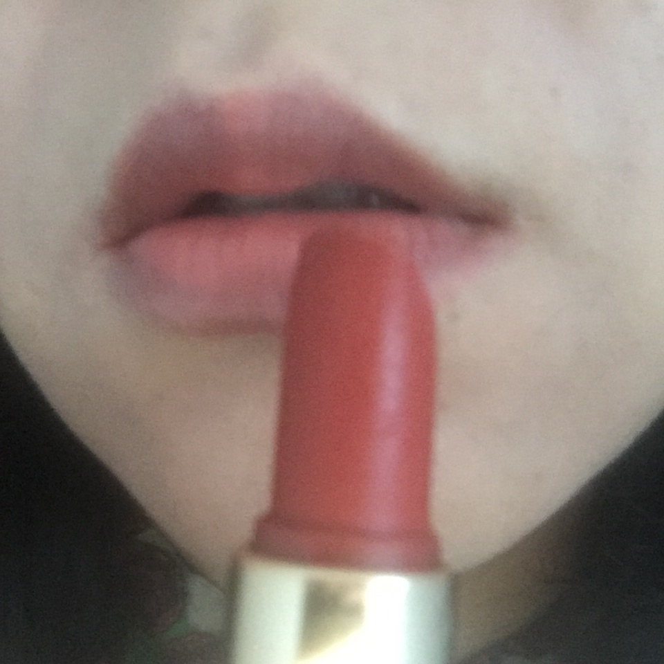💄秋天来了， 应景的干枫叶红， 雅诗兰黛倾慕哑光唇膏333