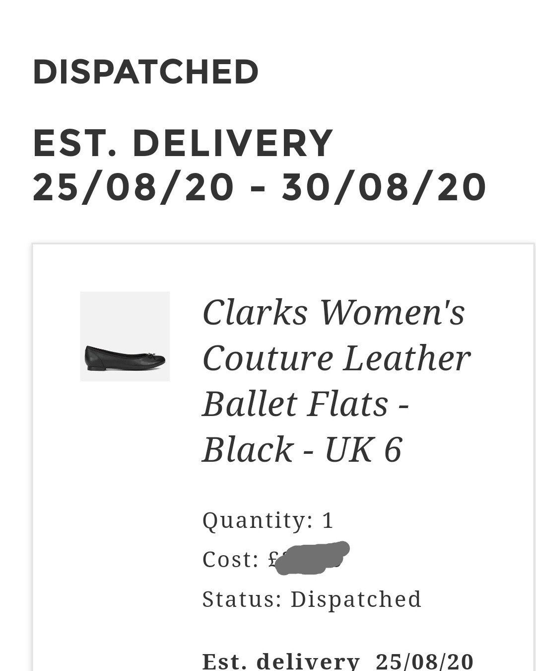 出一双买大了的Clarks平底皮鞋。喜欢这个款式的姐妹可私聊