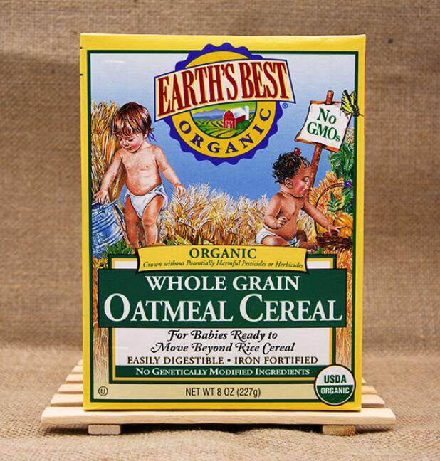 亚马逊海外购值得买：Earth's Best婴儿麦片全麦燕麦