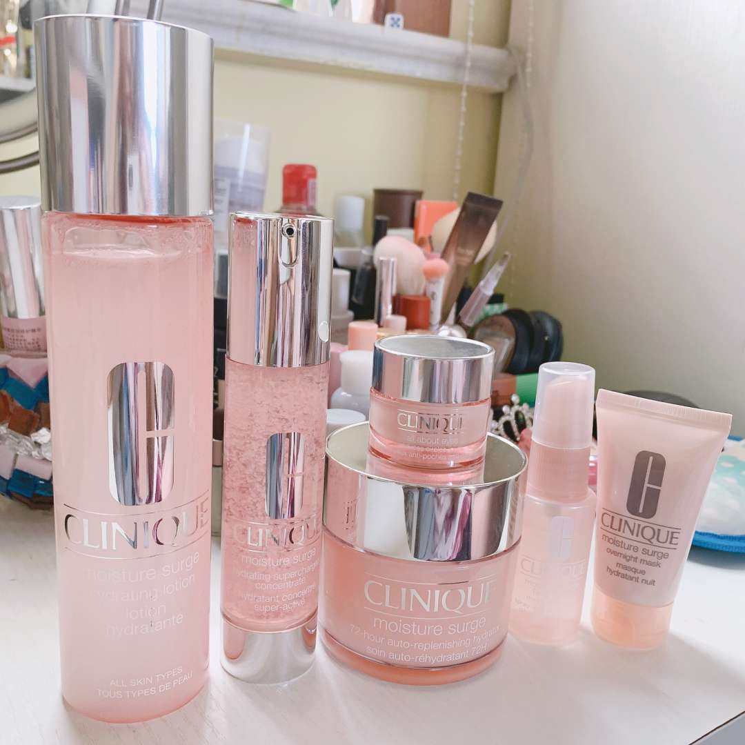 海淘开箱🎁刚收到的，Clinique倩碧的整套水磁场保湿系