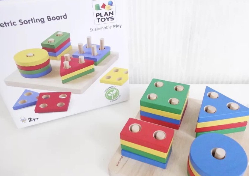 ✨亚马逊海外购小众优品✨——Plan toys 几何积木板 