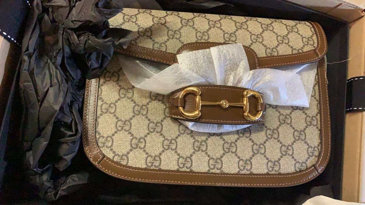 我来开箱了👍Gucci 1955马鞍包  倪妮、肖战、IU