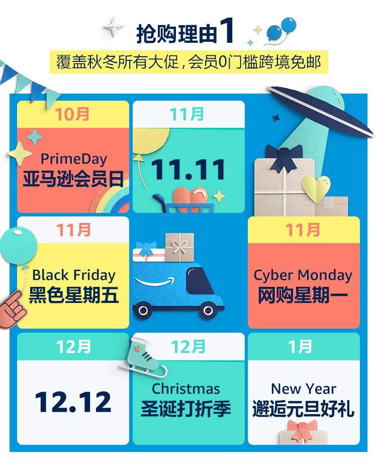 🌟亚马逊Prime会员季卡5⃣️折5⃣️折5⃣️折！🌟 