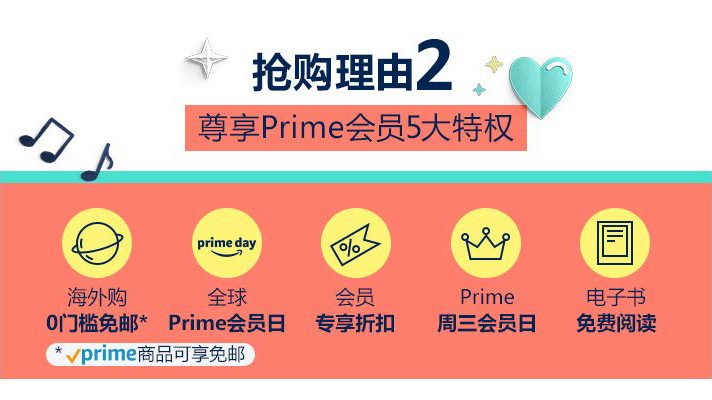 🌟亚马逊Prime会员季卡5⃣️折5⃣️折5⃣️折！🌟 