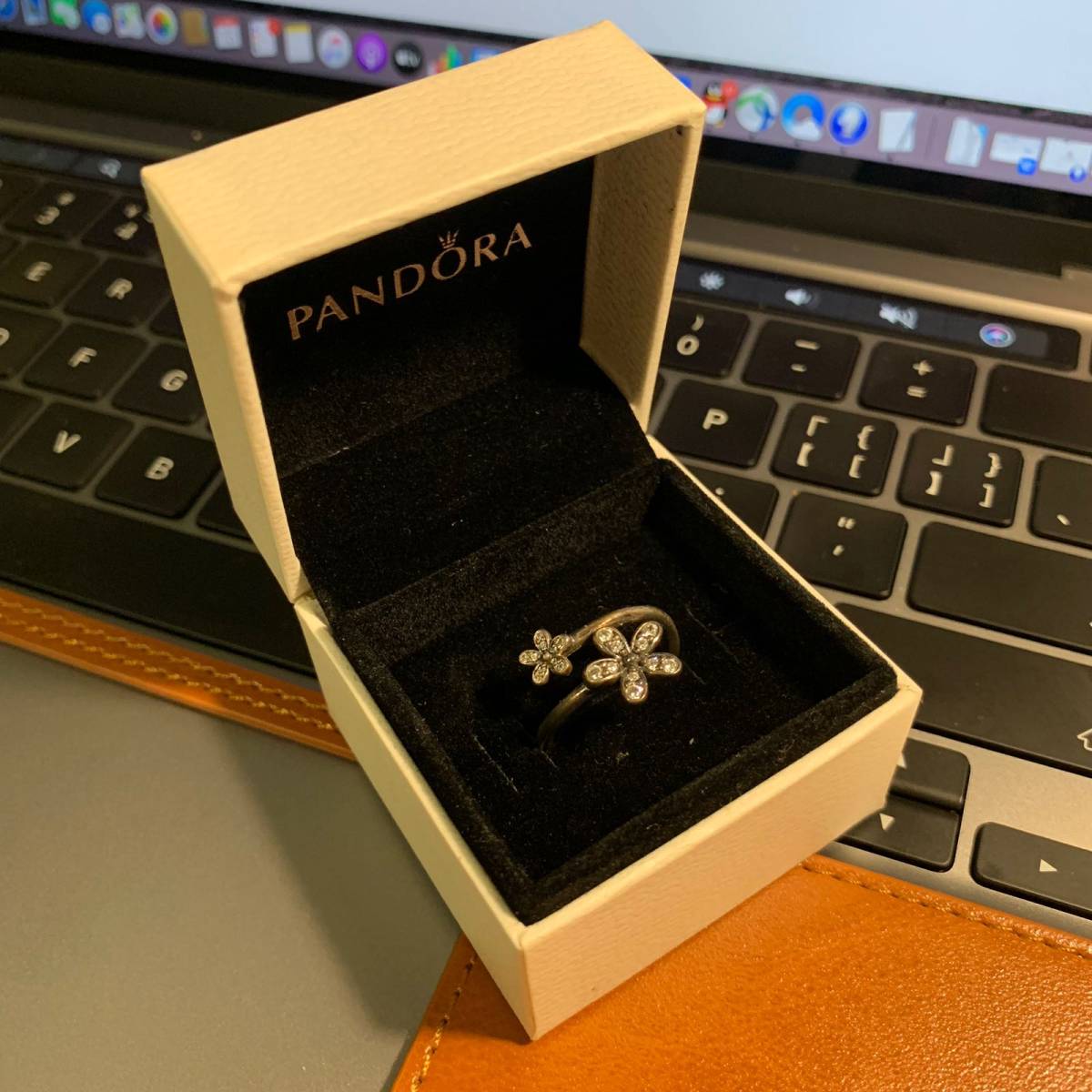潘多拉小花戒指  ✨我最早知道潘多拉这个牌子是14、15年，