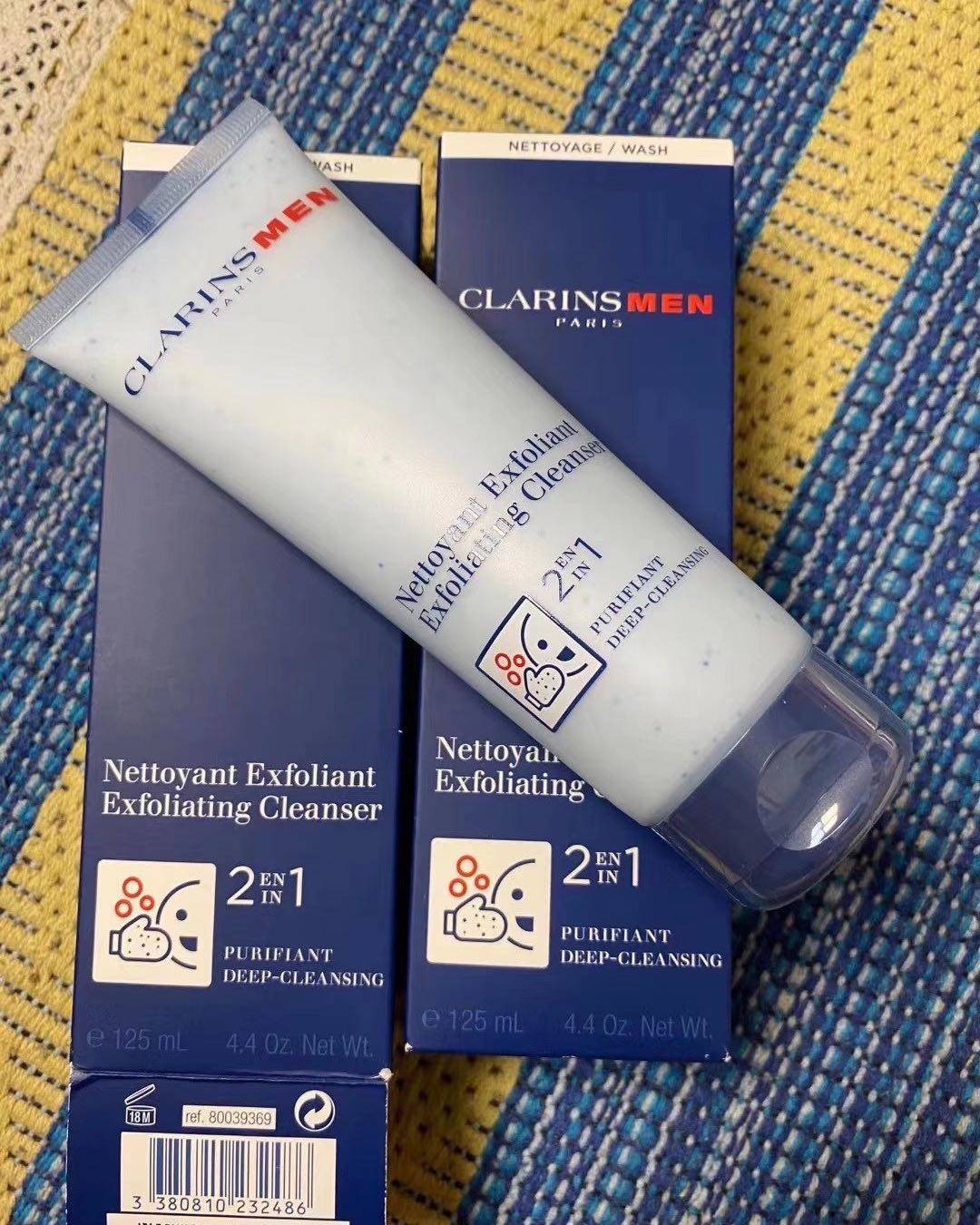 Clarins 娇韵诗 男士2合1去角质洁面乳   娇韵诗家