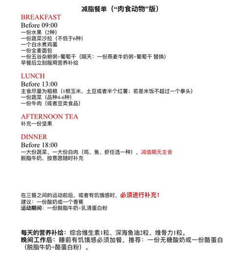 day3～谭维维食谱 🍭今天给大家分享的是谭维维身食谱，这