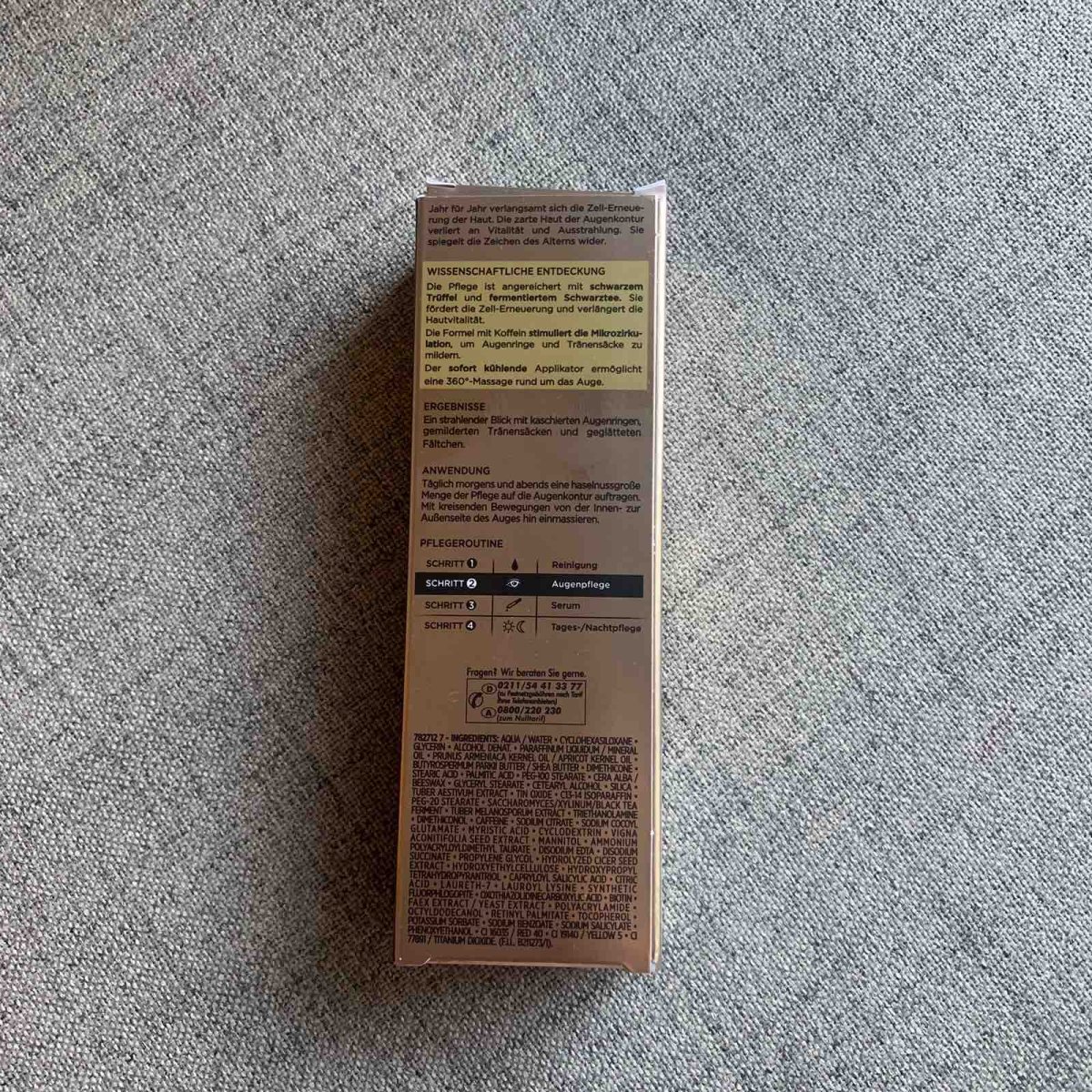欧莱雅金致臻颜眼霜  ✨之前买过欧莱雅家很火的紫色玻尿酸眼霜