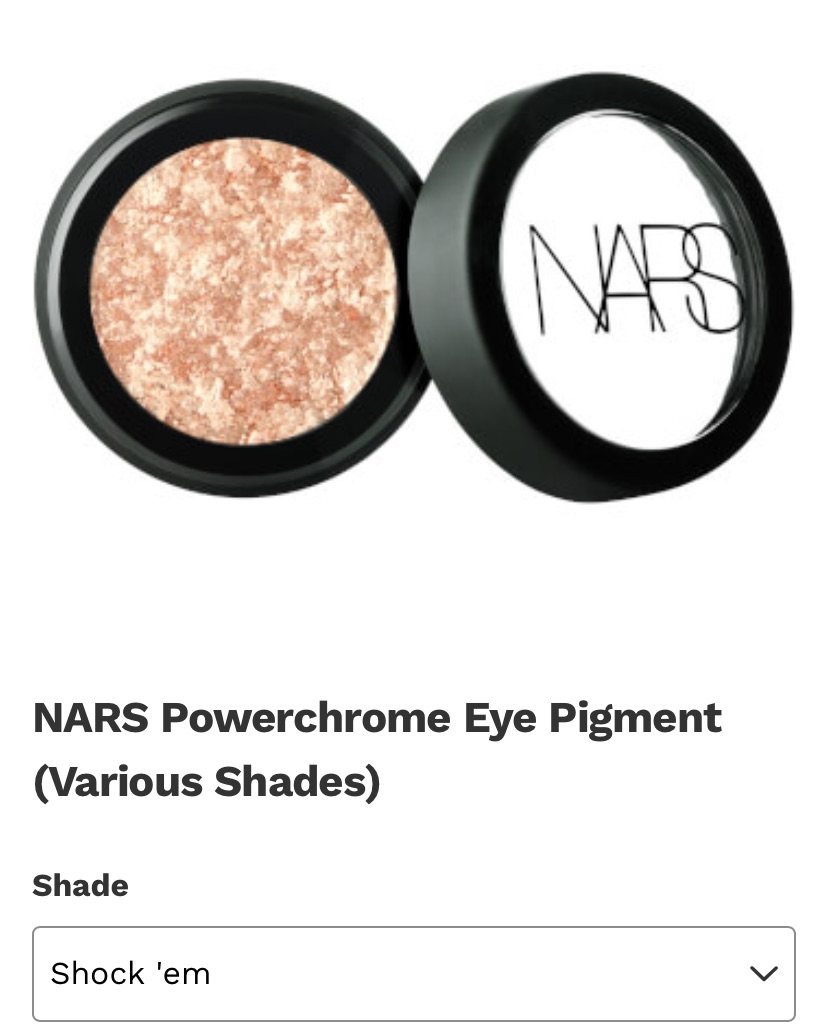 NARS 单色眼影补货啦 现在还有七五折‼️‼️‼️‼️