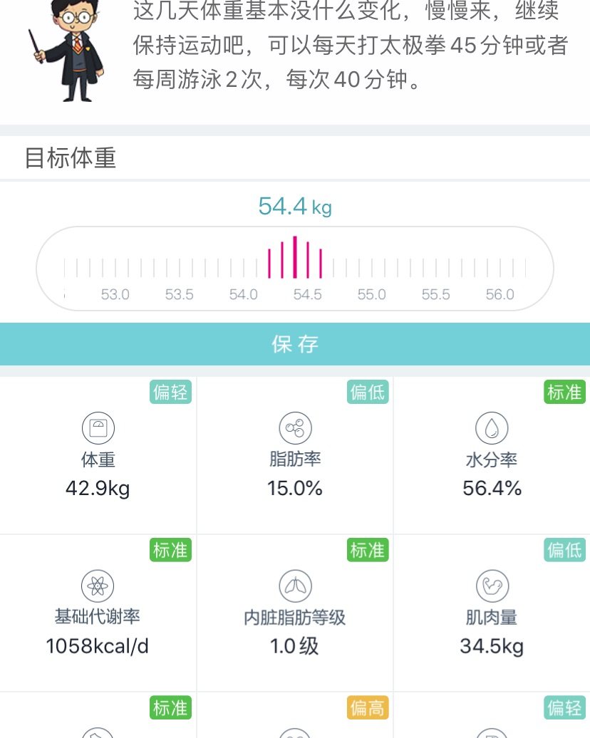 21天减脂打卡 DAY9 🌸🌸数据： 体重：42.9KG