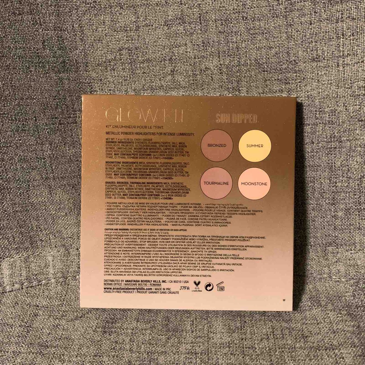 anastasia四色修容盘ABH  ✨anastasia是