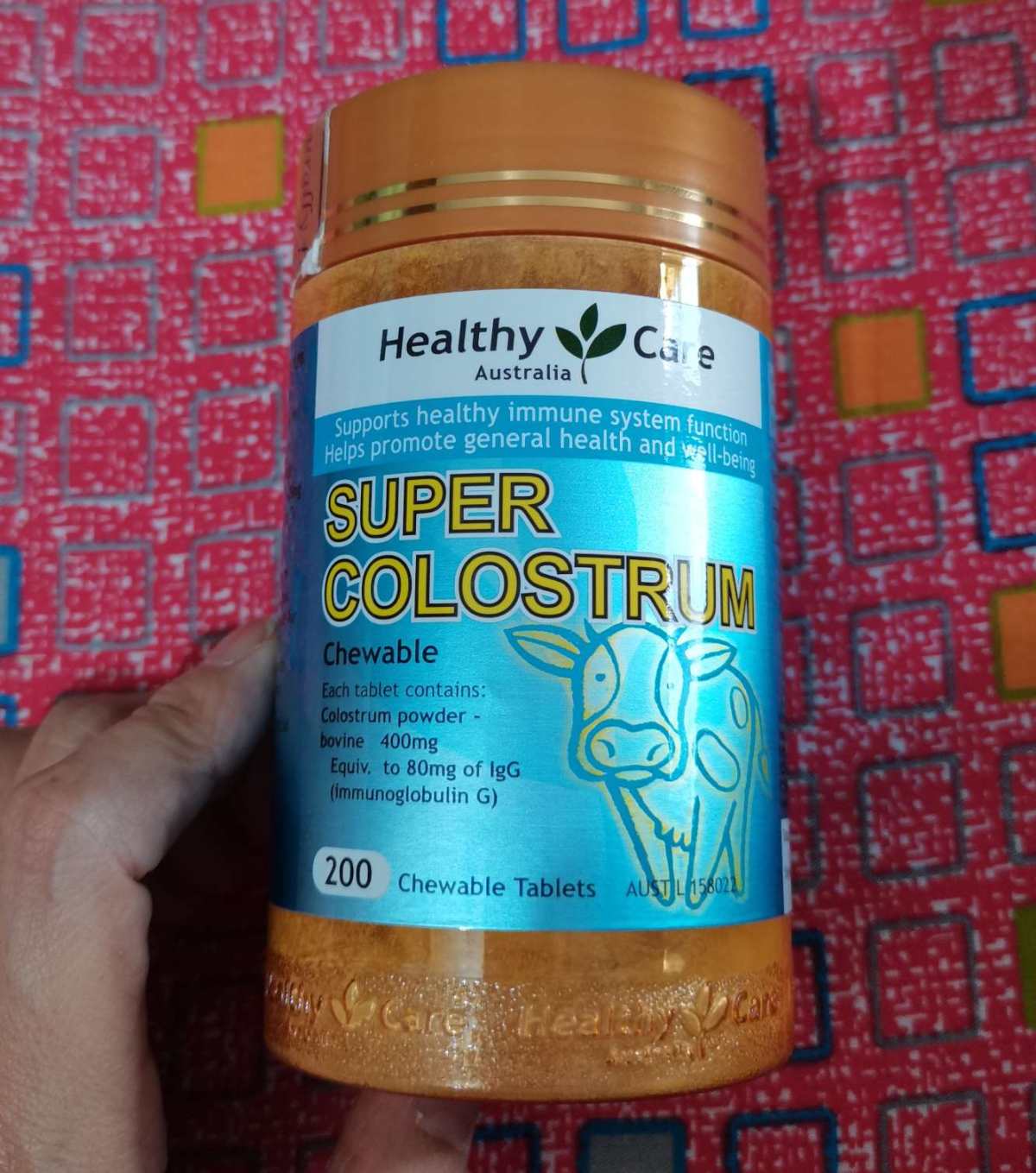 运通卡黑五剁手清单之Healthy Care牛初乳咀嚼片 牛