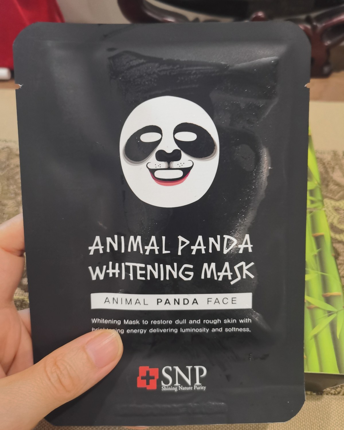 面膜挑战#D2 SNP熊猫面膜 这次面膜挑战让我发现我以前是