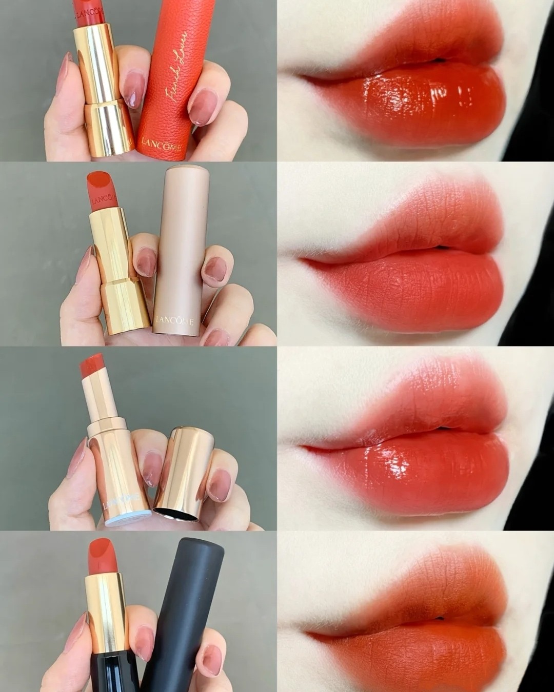 💄兰蔻Lancome196 朱砂橘口红！买它！ 最近大火的