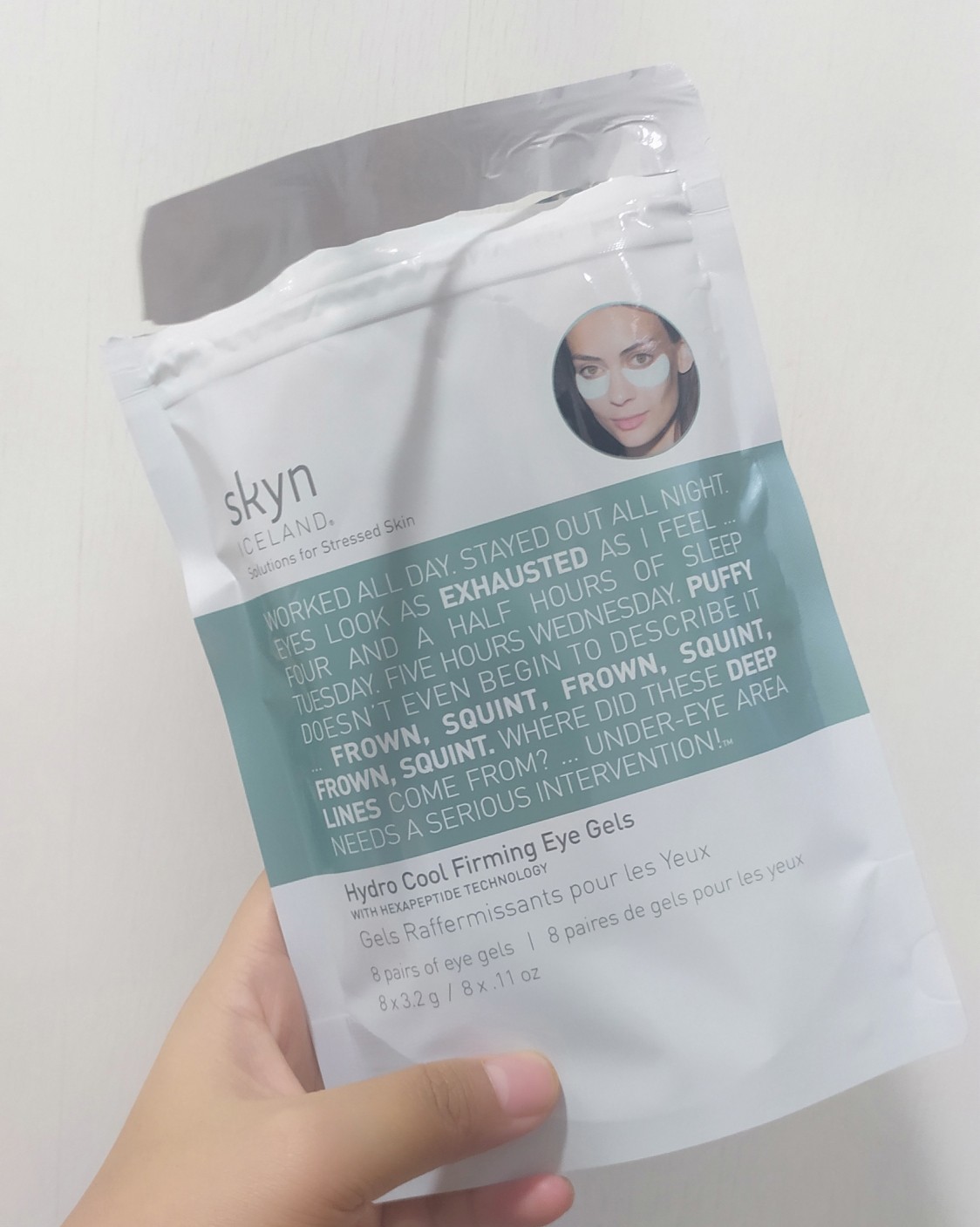 ✨7天面膜挑战---Skyn iceland眼膜  今天皮肤