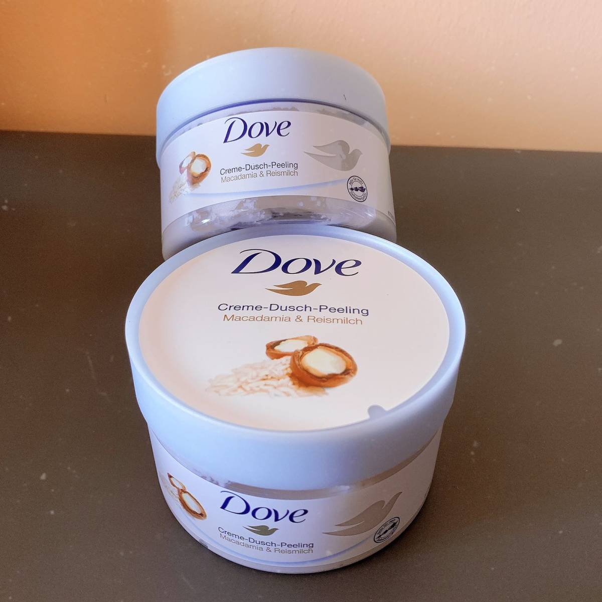 海淘开箱记# dove多芬身体磨砂膏-冰激凌味重度拖延症者,11月才来发