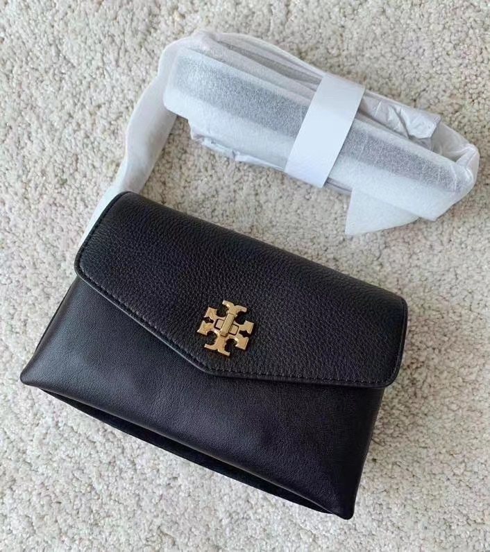 Tory Burch 专柜Kira 牛拼麂皮单肩包/斜挎包 
