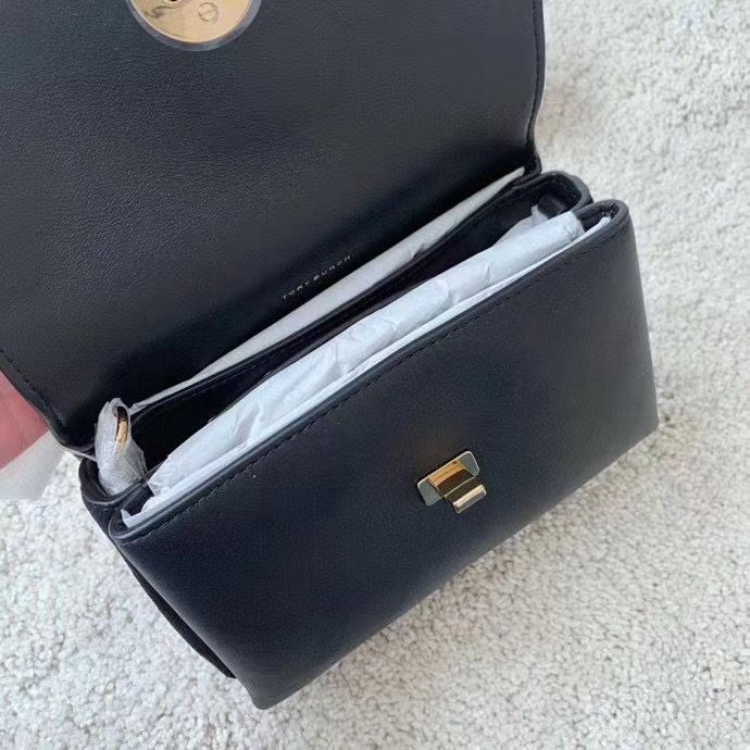Tory Burch 专柜Kira 牛拼麂皮单肩包/斜挎包 