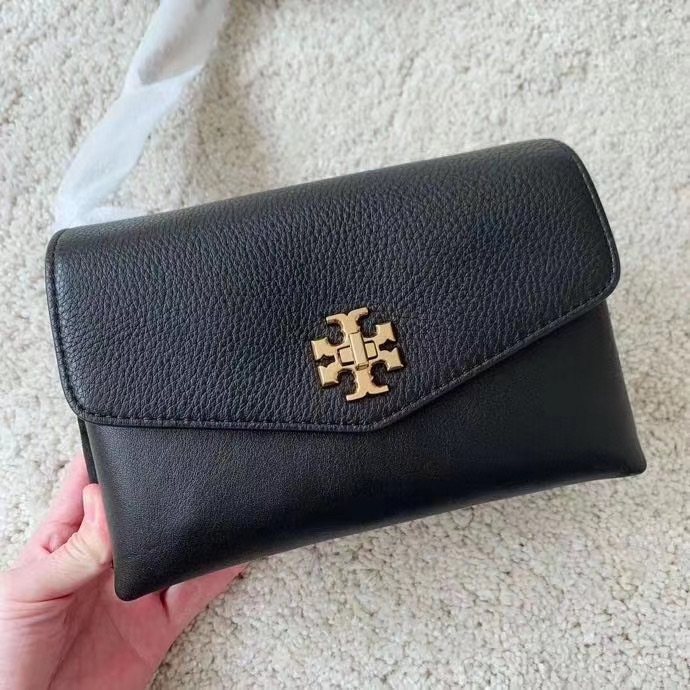 Tory Burch 专柜Kira 牛拼麂皮单肩包/斜挎包 
