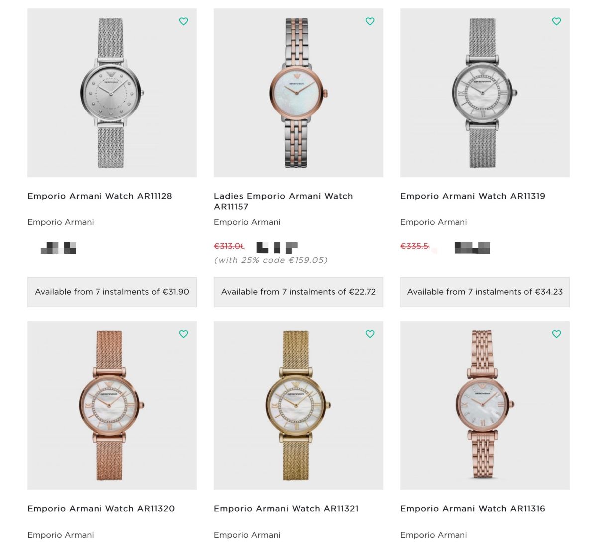 阿玛尼手表⌚️黑五折扣