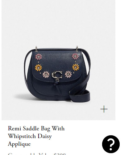 Remi saddle bag best sale with whipstitch daisy applique