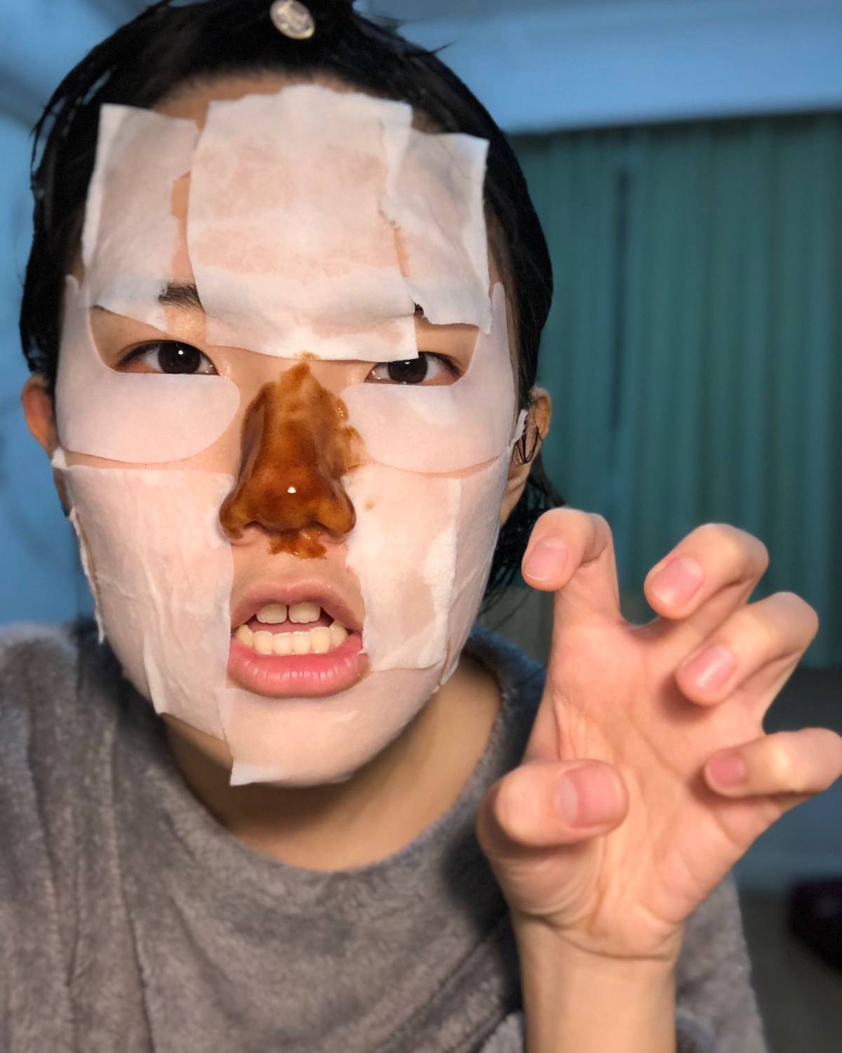 21天面膜打卡#第5⃣️天# 分区湿敷，也是一个可以日常操作