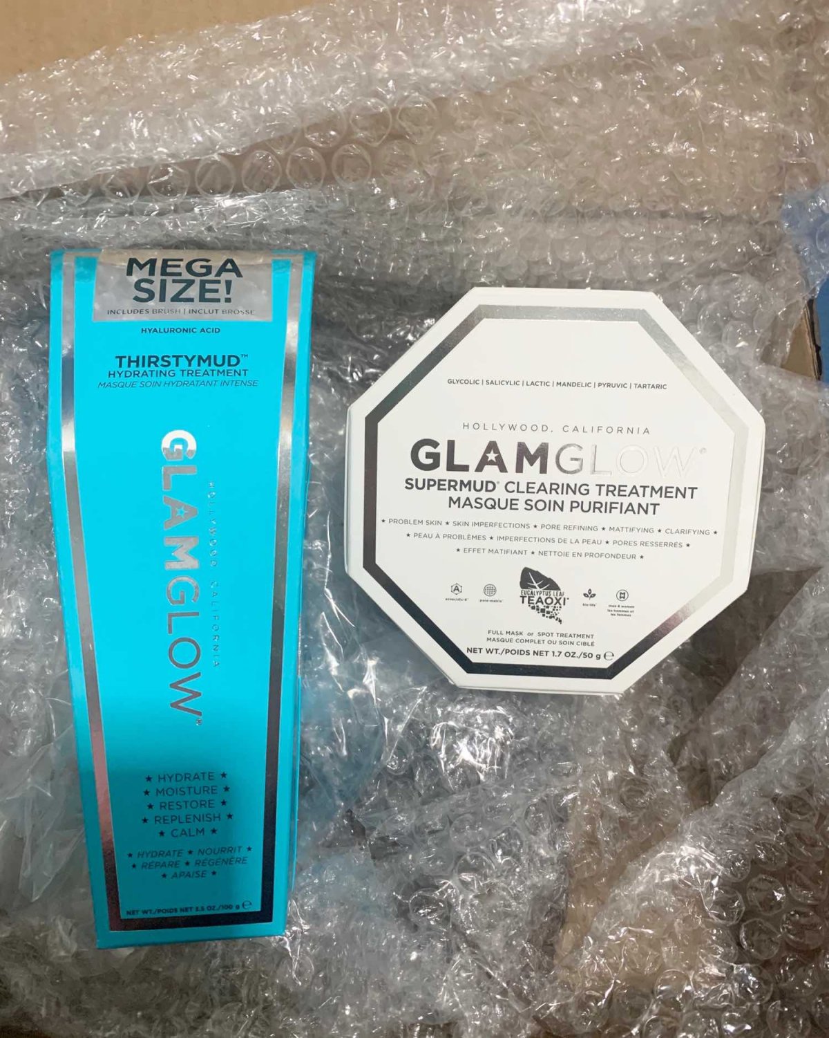 开箱！GLAMGLOW 格莱魅白罐 种草很久的发光面膜  好