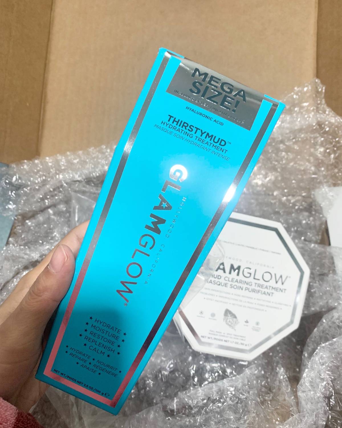 开箱！GLAMGLOW 格莱魅白罐 种草很久的发光面膜  好