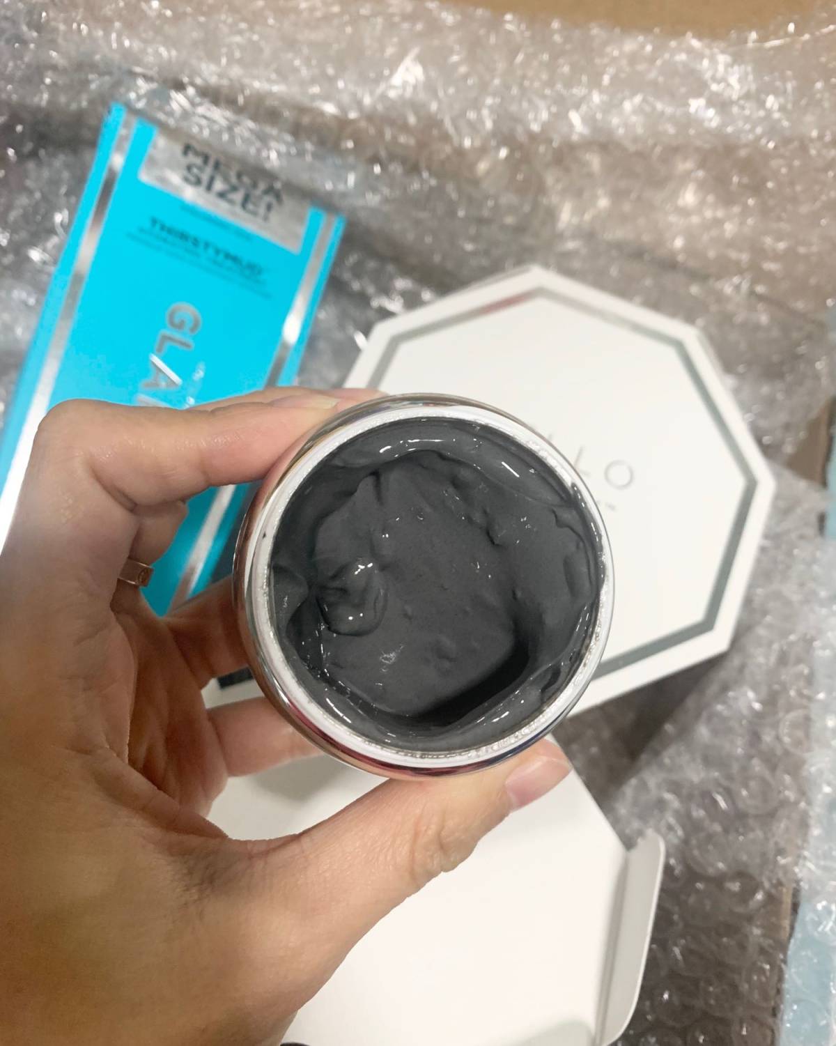 开箱！GLAMGLOW 格莱魅白罐 种草很久的发光面膜  好