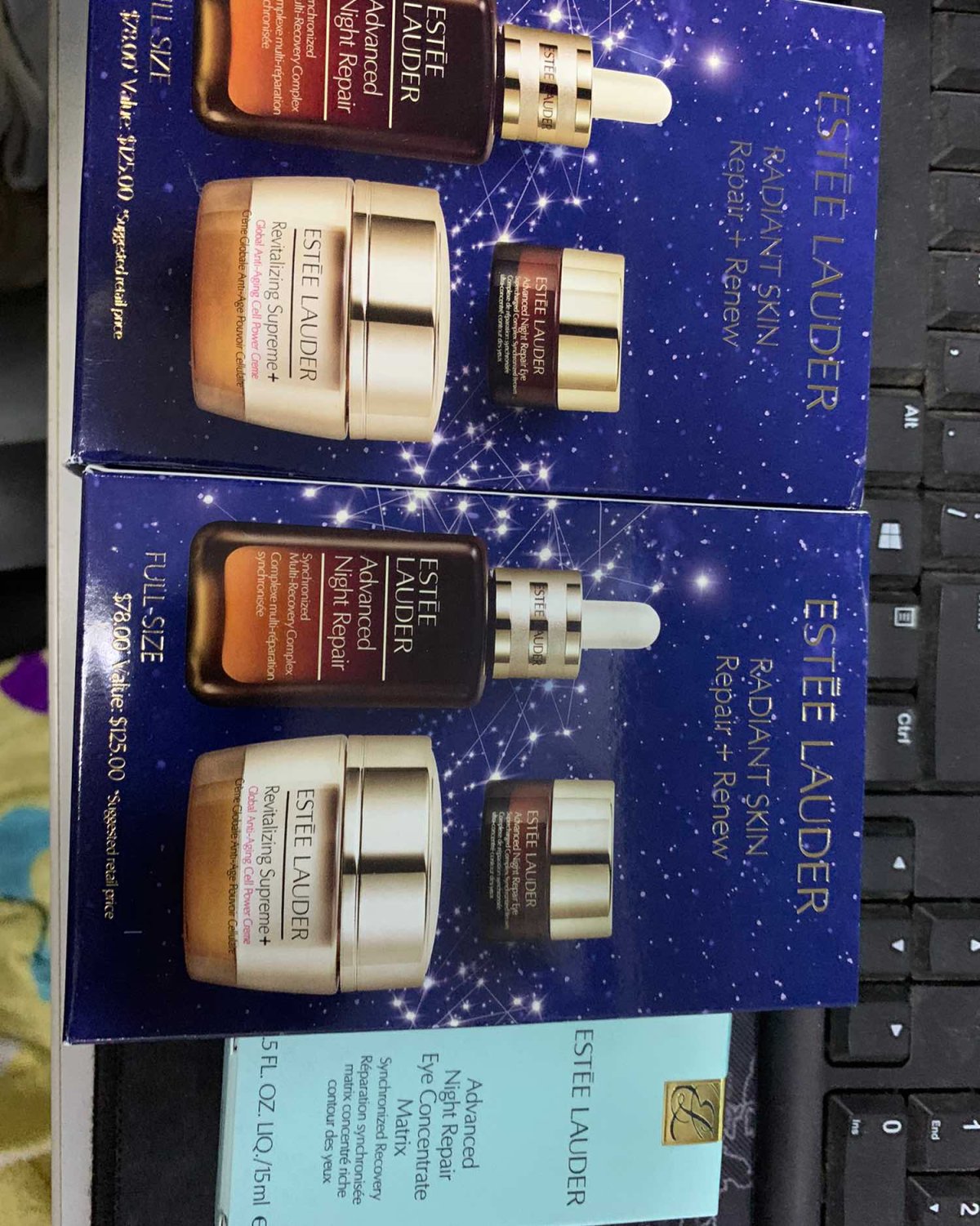 雅诗兰黛30ml小棕瓶精华+5ml眼霜+15ml多效智妍面霜