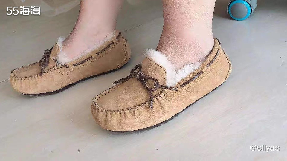 👟我买过的神低价-UGG毛毛乐福鞋  专柜3折的UGG毛毛
