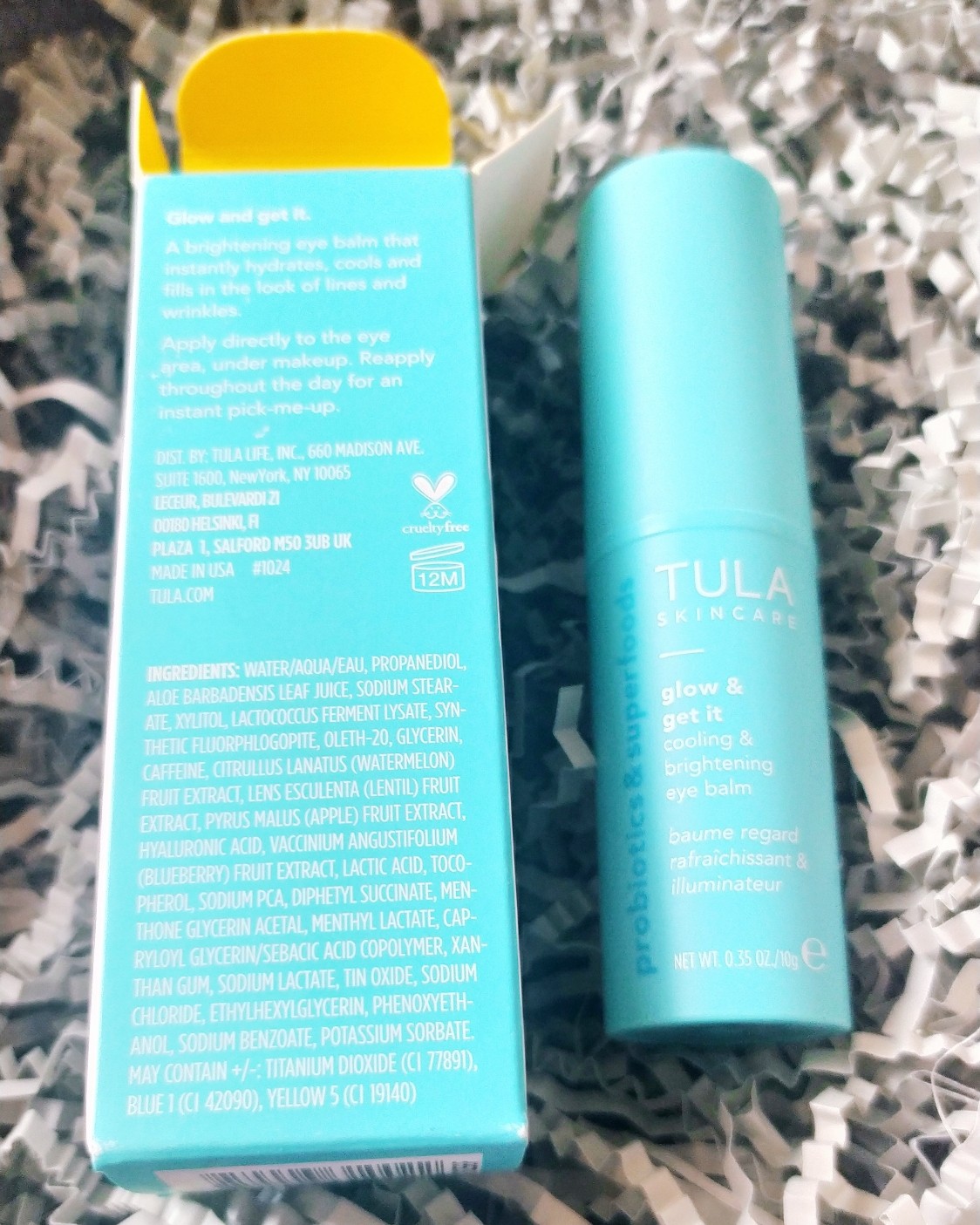 ✨运通卡黑五海淘晒单--Tula eye balm  热腾腾