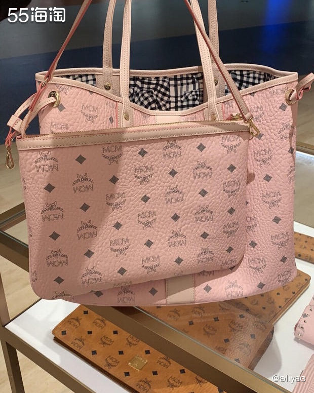 👝运通卡黑五海淘晒单-MCM粉色托特  ND家的折扣好像开
