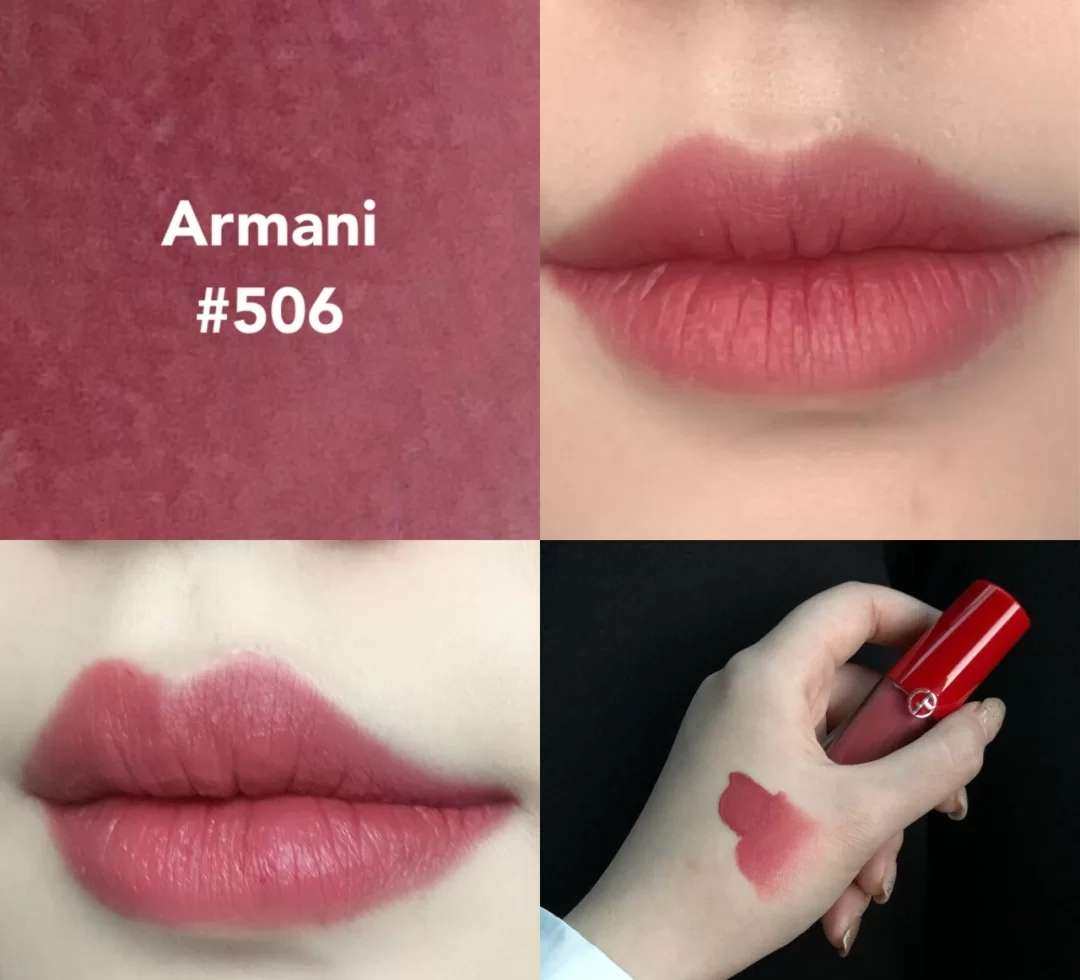 7天口红打卡挑战-day5.  口红是阿玛尼小胖丁506。 