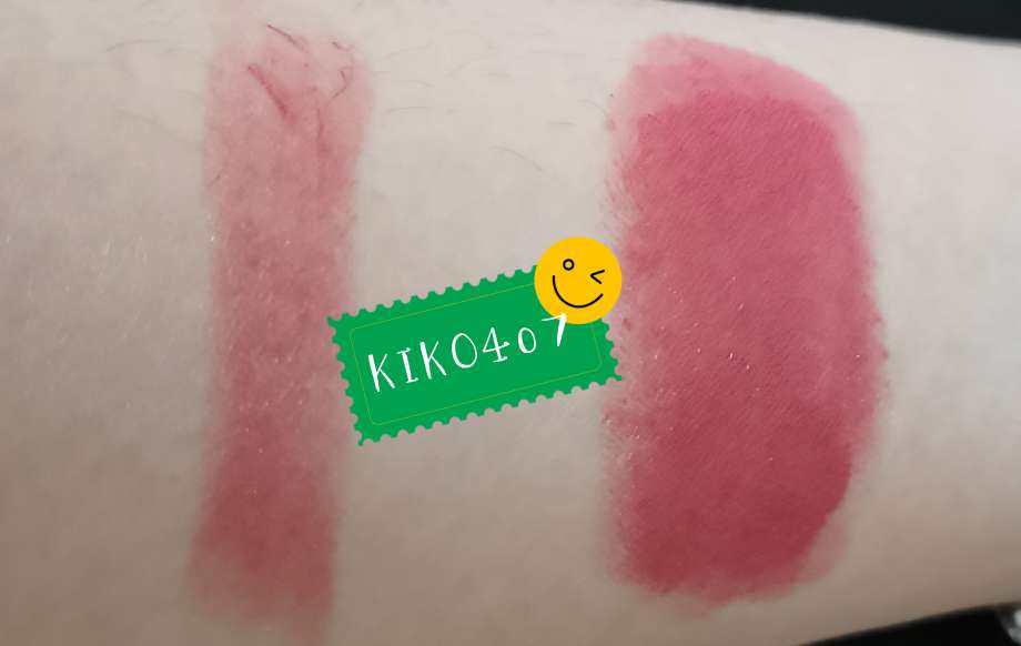 KIKO407温柔的🌹豆沙色，偏紫调 图片有点拍不出来 日