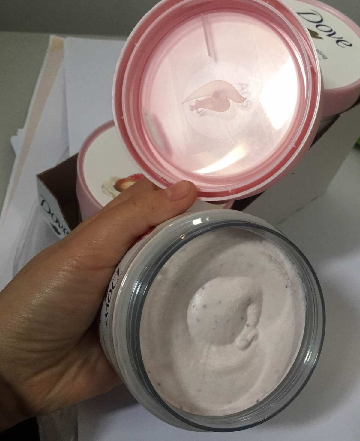 多芬磨砂膏每年必囤，洗澡配上一块搓澡巾绝了