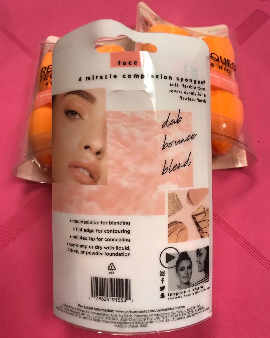 Real Techniques美妆蛋不吃粉且超软干湿两用～ 