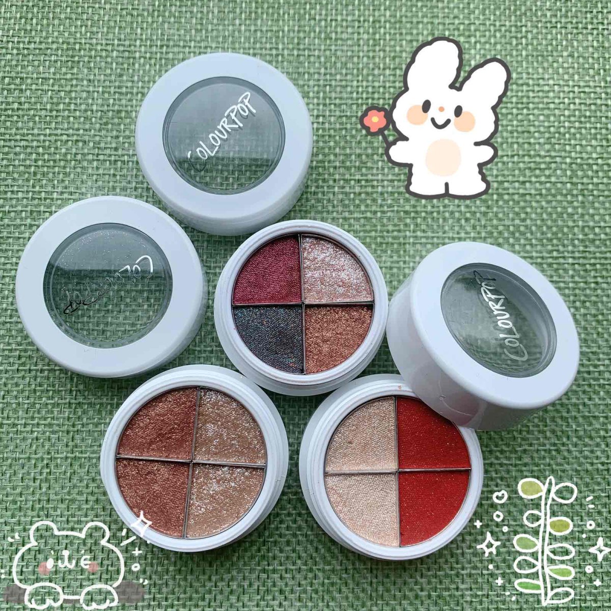 colourpop眼影高光腮红分装小样拼盘卡拉泡泡  🌸趁