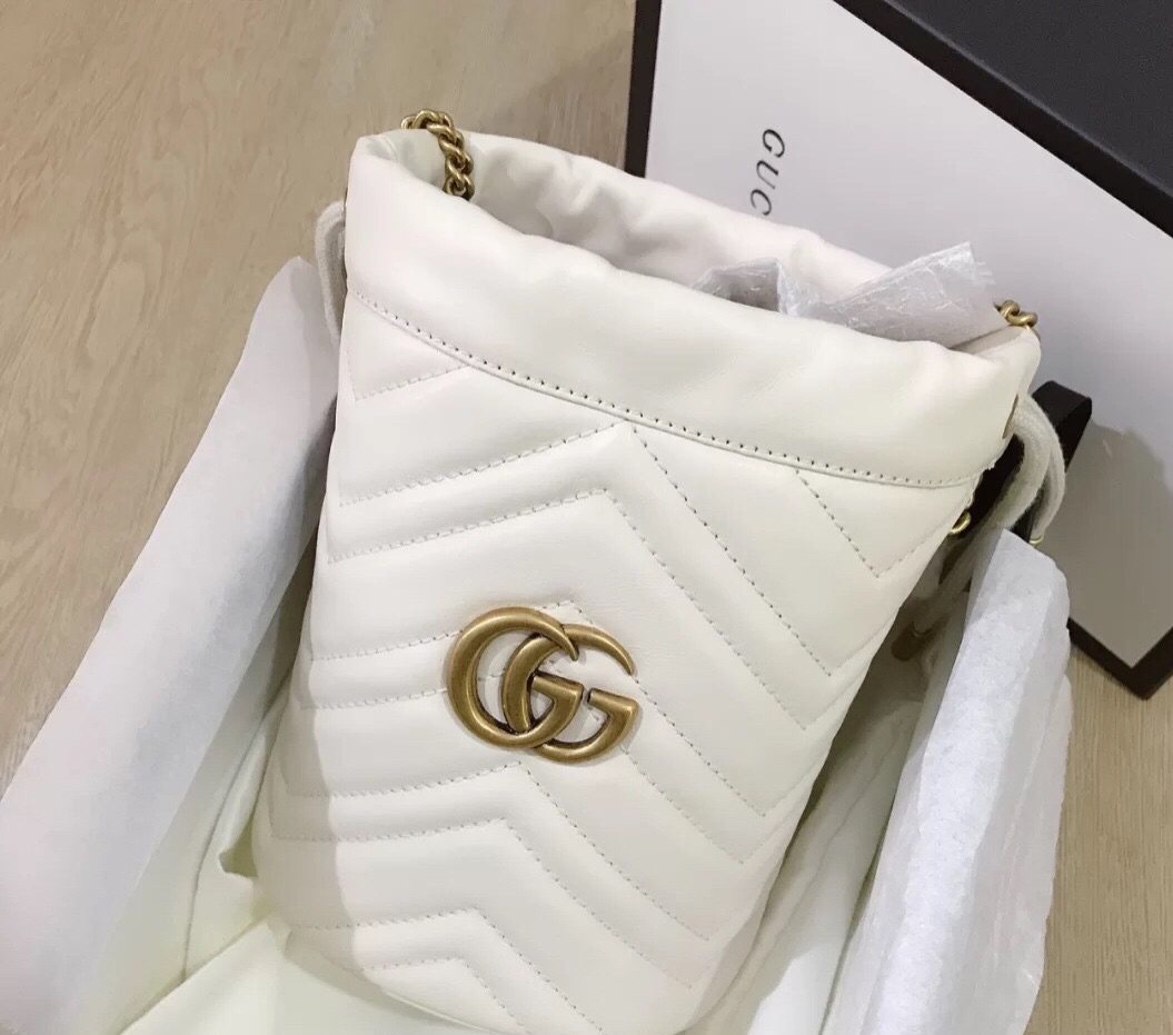 #开箱#📦 Gucci GG Marmont 水桶包✔️✔