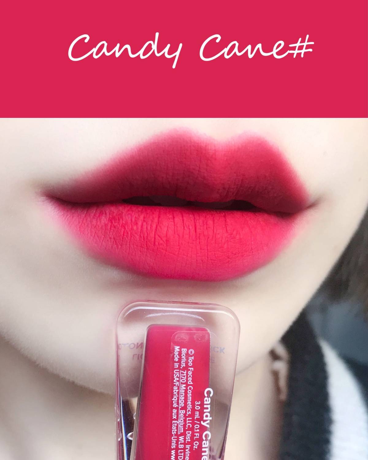 Too Faced圣诞唇釉 色号：Candy Cane